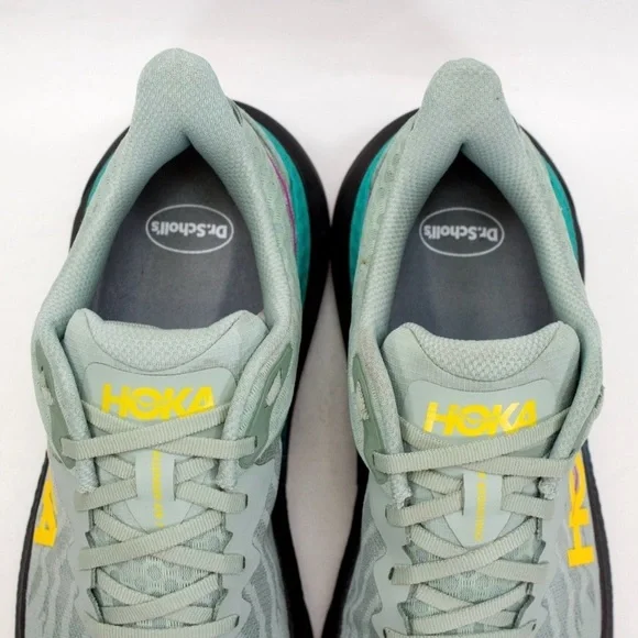 Hoka Challenger ATR 7 Womens Sz US 9.5 B Aloe Vera Black Trailing Running Shoes - Picture 9 of 13